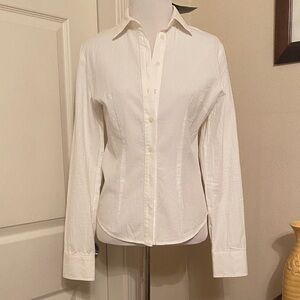 Brandy Melville classic White Button-Up Blouse, NWT small